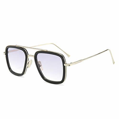 Producto ZHRDRJB Gafas De Sol Mujeres Vintage De Oro Negro del Bastidor De