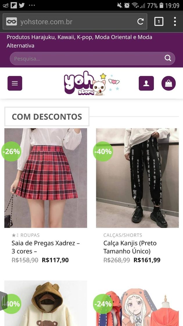 Fashion YohStore: Moda Oriental, Kawaii, Cosplay, Harajuku e Alternativa