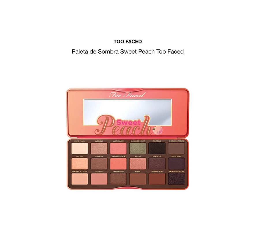 Producto Paleta de sombras Sweet Peach