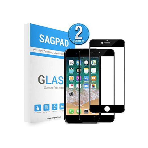SAGPAD [2 Piezas] Cristal Templado para iPhone 7 Plus/ 8 Plus, Cubierta