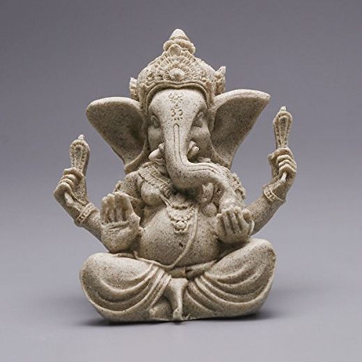 vorcool arenisca Ganesha Elephant estatua – Buda Escultura Figura