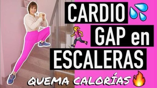Cardio GAP en escaleras quema calorías - YouTube