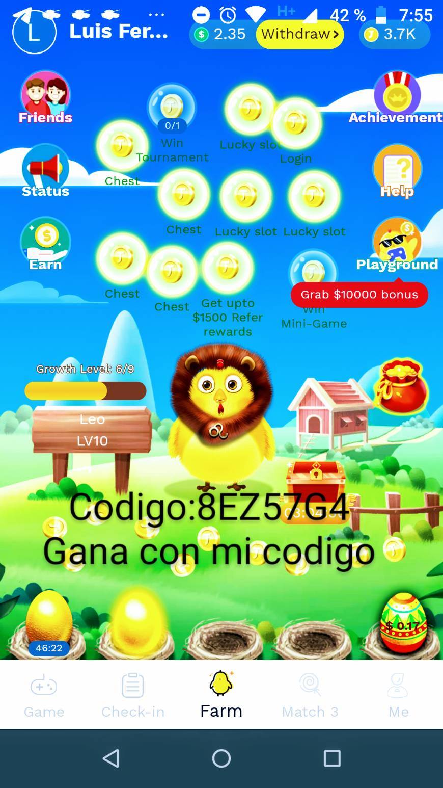 App Minijoy codigo :8EZ57G4