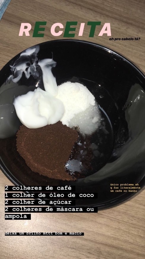 Hidratação com café