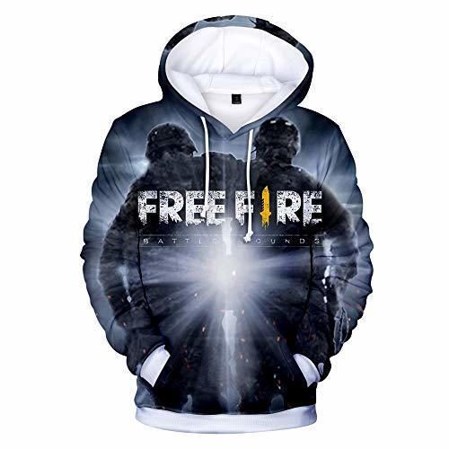 Producto Unisex Free Fire Sudaderas Sudadera Impresión 3D Sudadera con Capucha Popular Anime