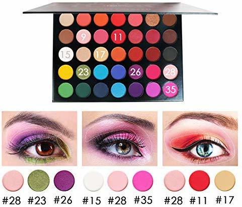 Beauty Beauty Glazed Nuevo 35 Color Maquillaje Paleta de Sombra de Ojos Shimmer