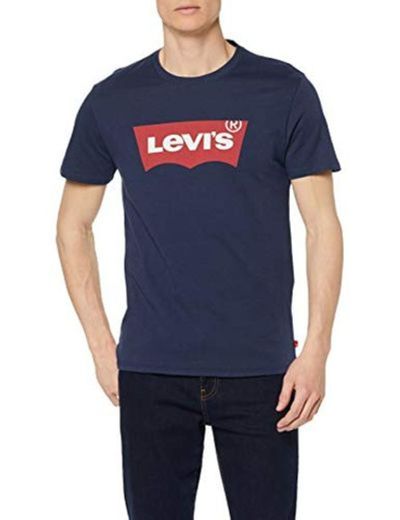 Levi's Graphic Set-In Neck, Camiseta para Hombre, Azul