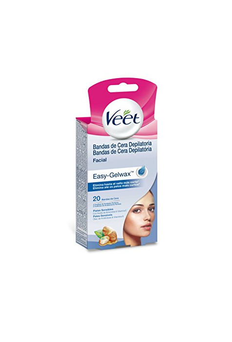 Product Veet Bandas de Cera Depilatoria facial -Easy Gelwax