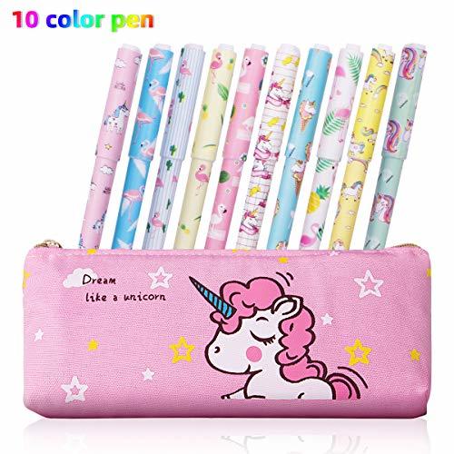 Product Unicorn Pens y Pencil Case Juego de papelería