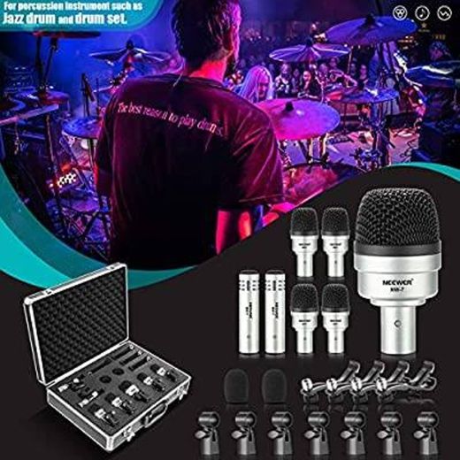 Neewer pack de 7 micrófonos para batería