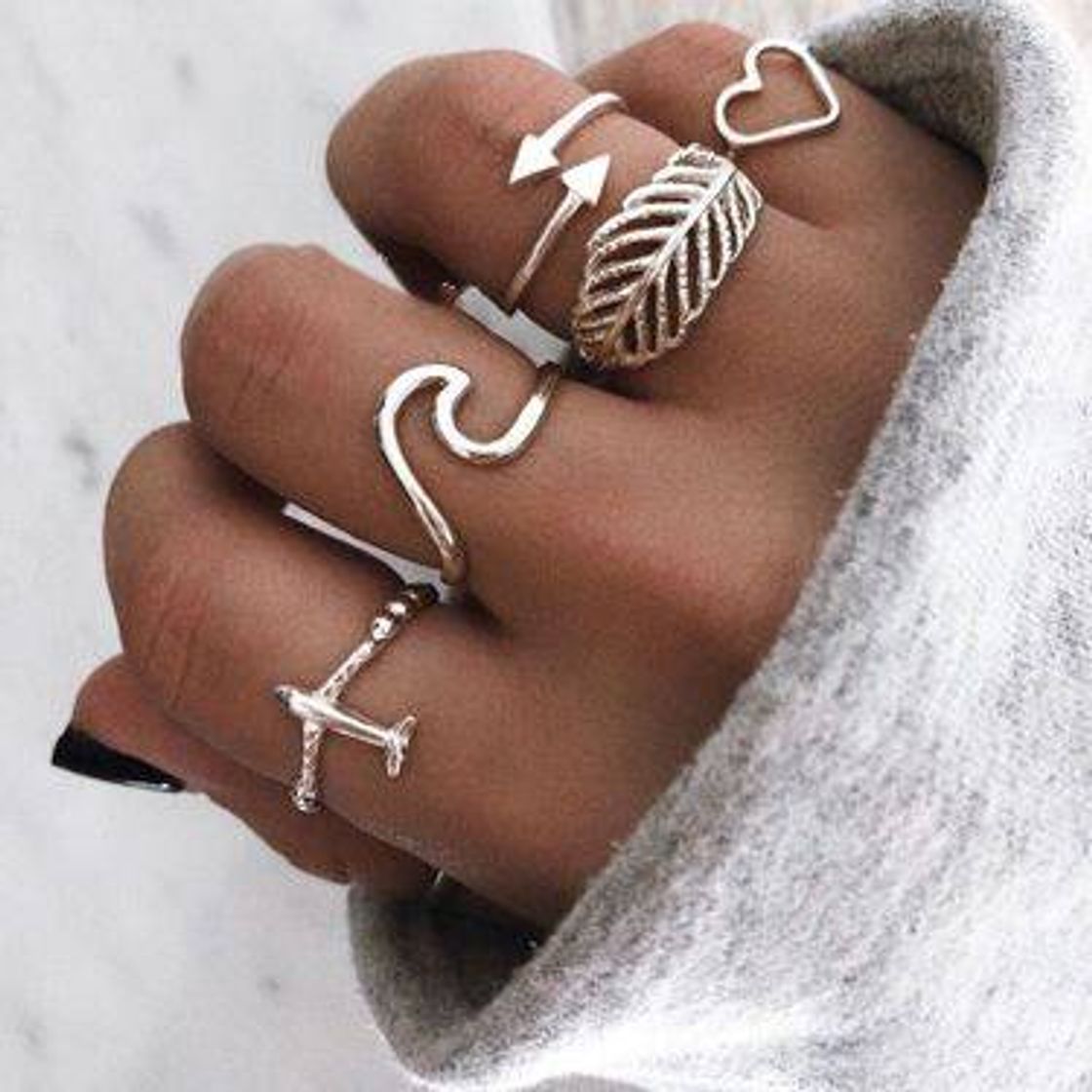 Social Moda avión spray anillo penacho hojas amor conjunto 