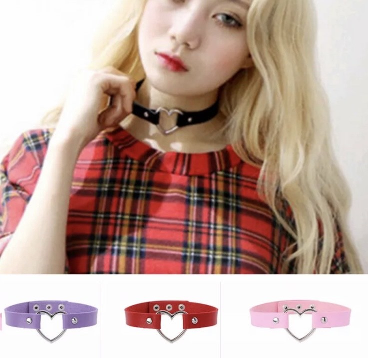 Moda Choker heart 