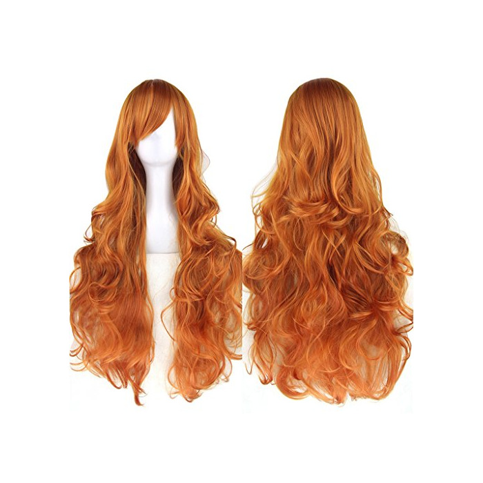 Producto Fouriding 31.5"/80cm peluca larga cosplay anime mujer pelo largo rizado ondulado onda