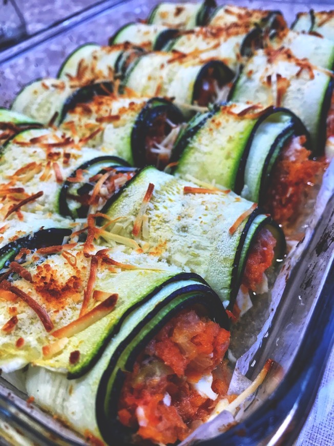 Social Canelones de calabacín con atún 