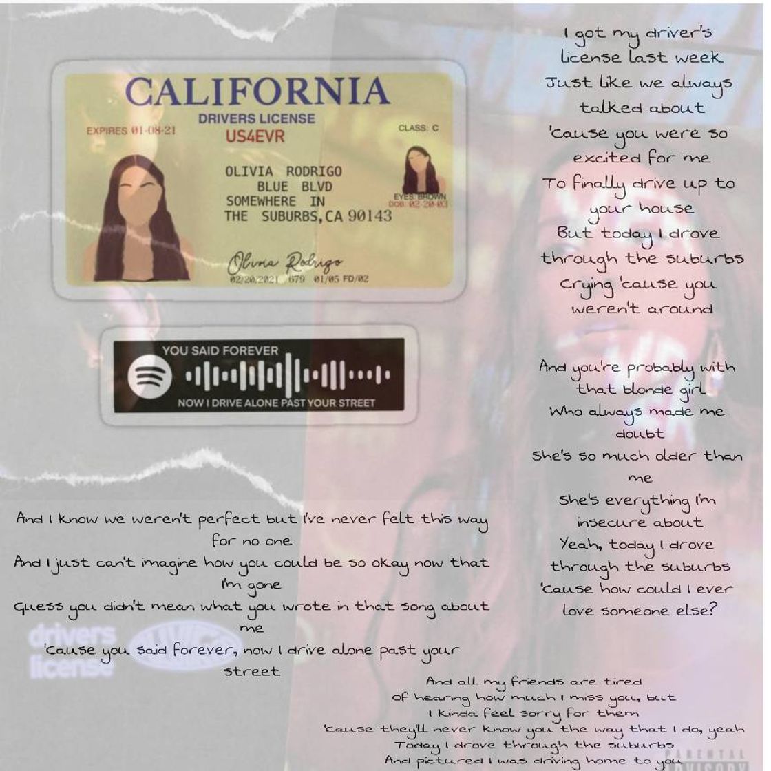 Canción drivers license