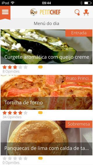 Apps 
PETITCHEF, Receitas Culinárias