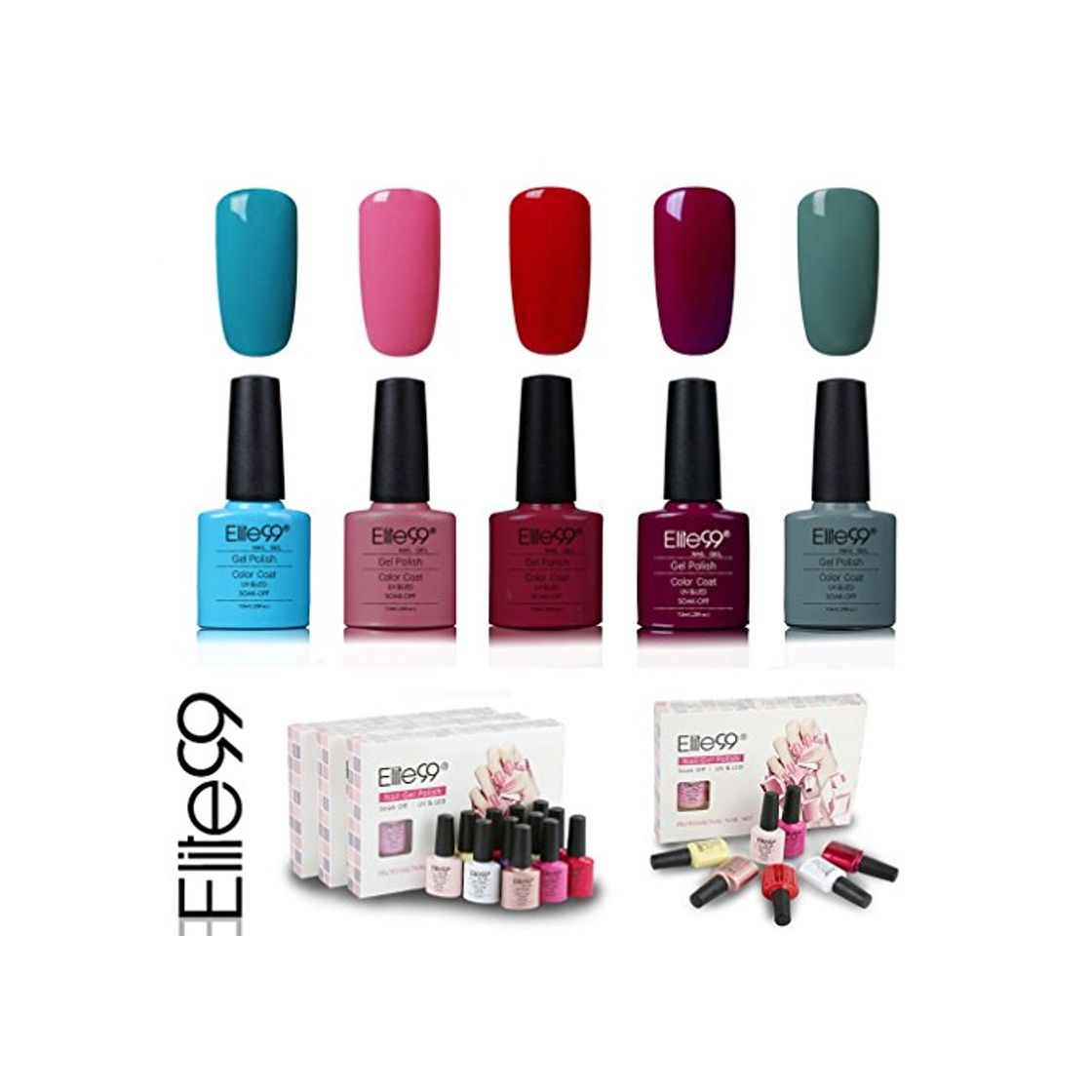 Product Elite99 Esmalte de Uñas Semipermanente Uñas de Gel UV LED Kit de