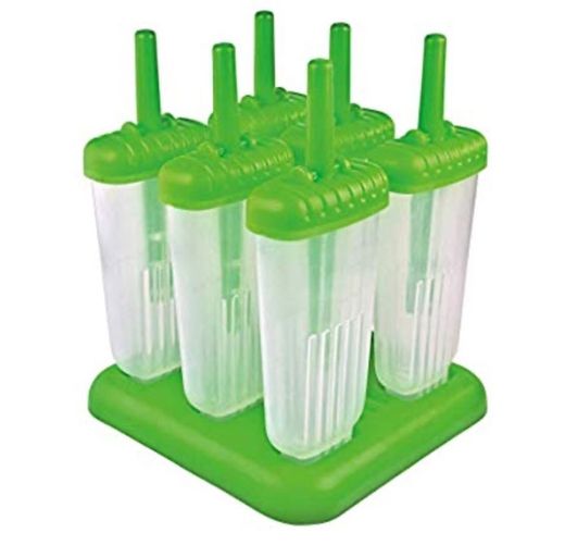 Set com 6 Moldes para Picole Groovy verde tovolo 