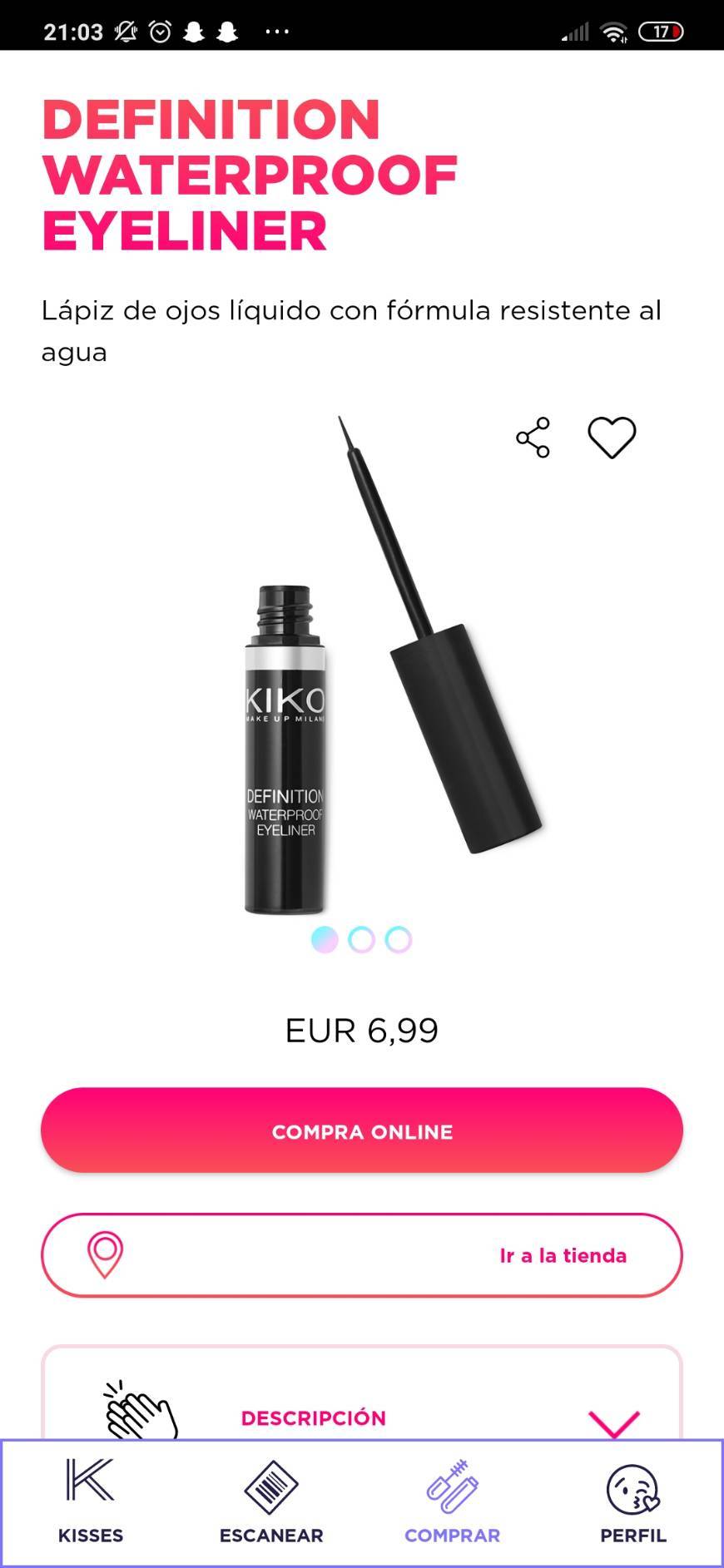 Social Lápiz de ojos resistente al agua