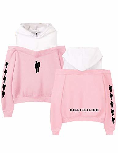 Producto Sudadera Billie Eilish Niña, Sudadera Billie Eilish Mujer Chicas Hombro Sin Tirantes