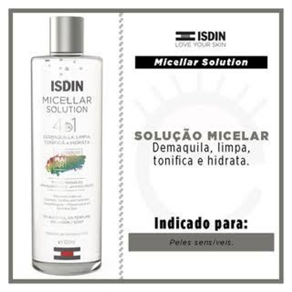 Fashion Micellar Solution 4 em 1 - ISDIN