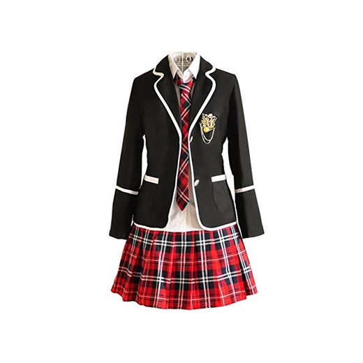 URSRUR Uniforme escolar japonés de niñas chicas traje de marinero de manga
