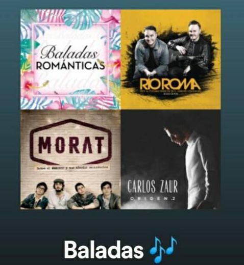 Si te gustan las baladas sigue a mí playlist y usuario 