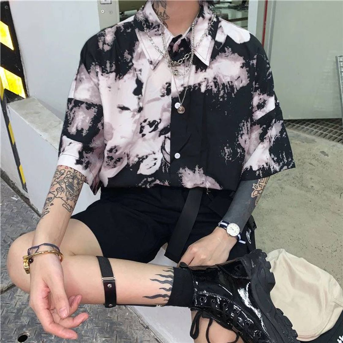 Product Printed elbow sleeve shirt