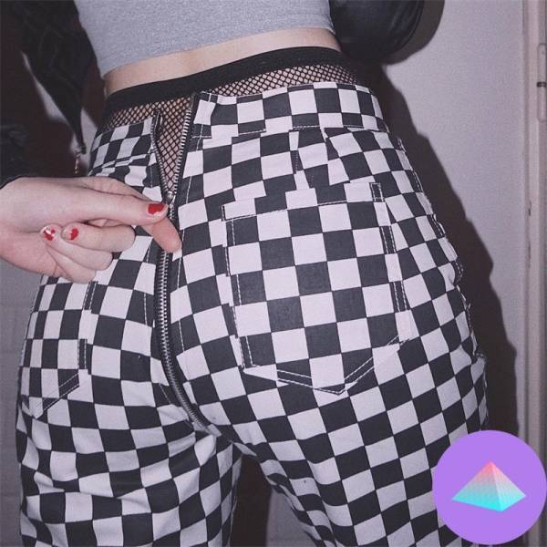 Social Aesthetic Checkered Pants▪️