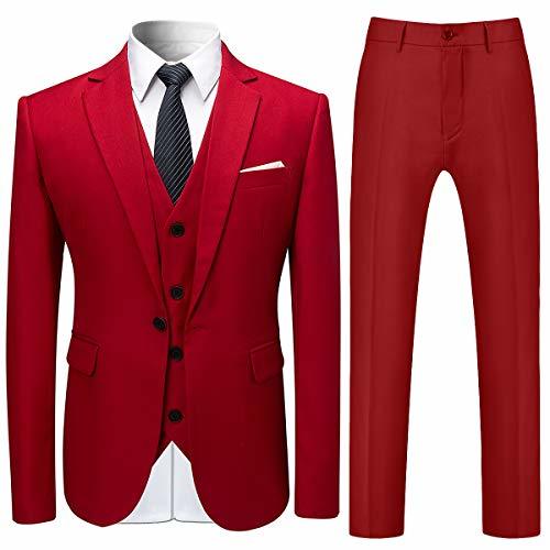 Producto Trajes para Hombre Traje de Esmoquin de Boda Slim Fit de 3