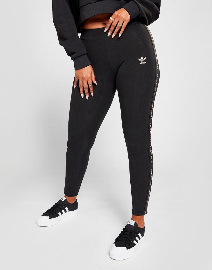 Moda adidas Originals Lurex Tape Leggings en Negro