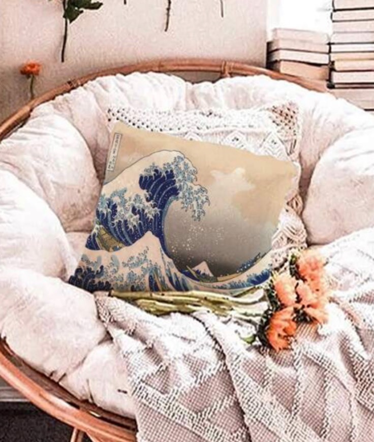 Social Cojín olas japo