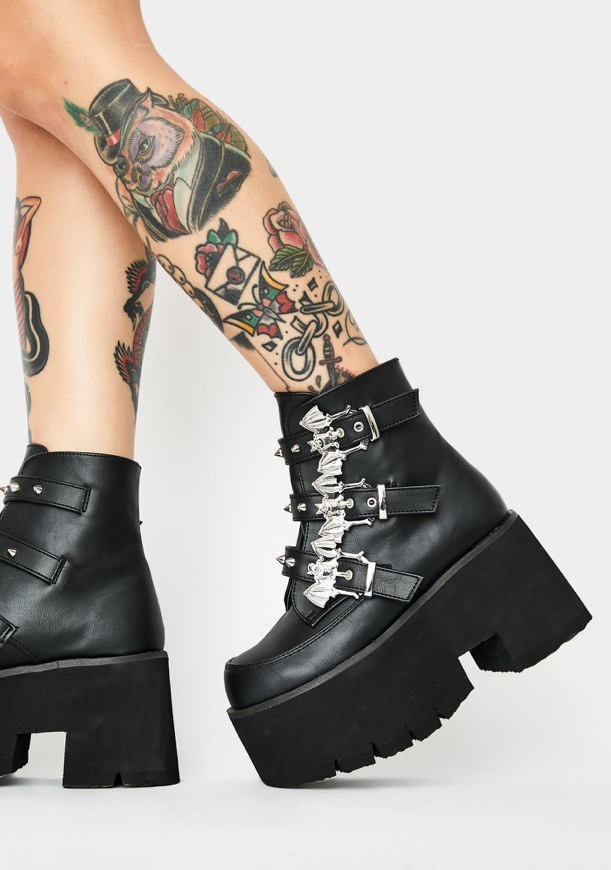 Social Demonia Midnight Mayhem Ankle Boots 