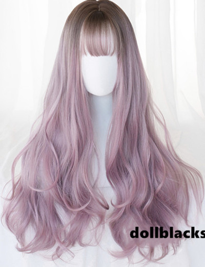 Pink ash wig