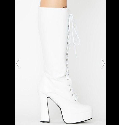 Pleaser Frosted Hundreds Only Exotica Platform Boots