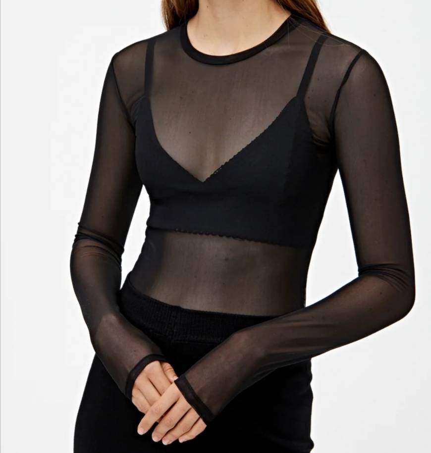 Blusa Mesh Pull&Bear