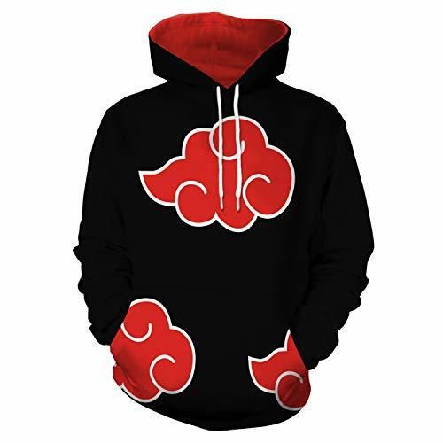 Memoryee Moda 3D Naruto Anime Patrón Impreso Sudadera con Capucha Unisex Tallas