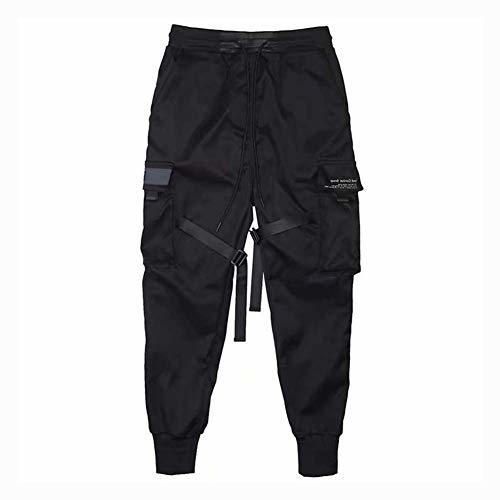 Hombre Pantalones Militares Lazos Harén Pantalón de Chándal Harajuku Pantalones Deportivos Hip