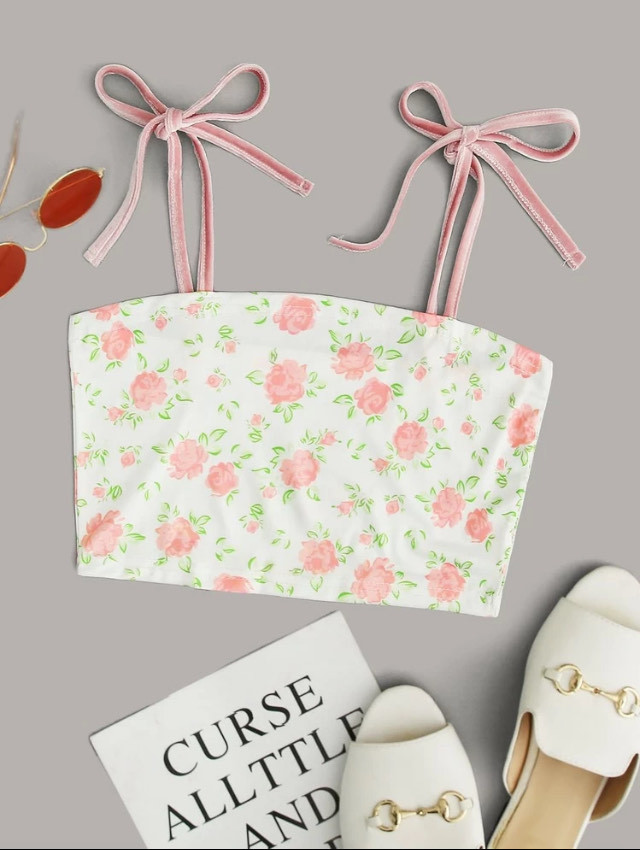 Products Top de tirantes floral cute 