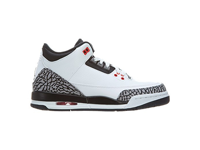 Fashion Air Jordan 3 Retro Bg Blanco/Negro 398 614 123 Tamaã±o 4.5y