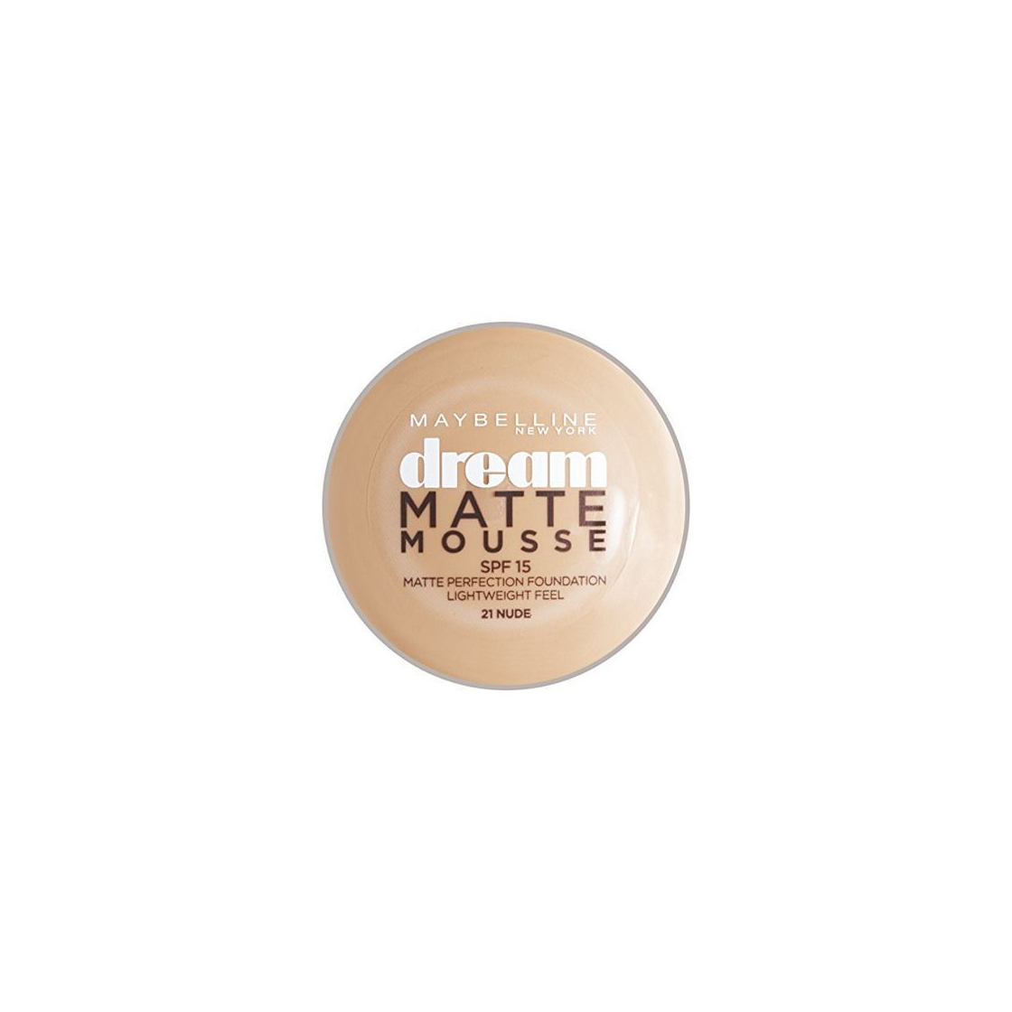 Social Maybelline - Dream matte mousse 21 nude - base de maquillaje