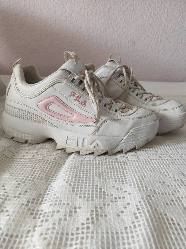 Fashion Fila Youth Disruptor II Synthetic Triple White Entrenadores 39 EU