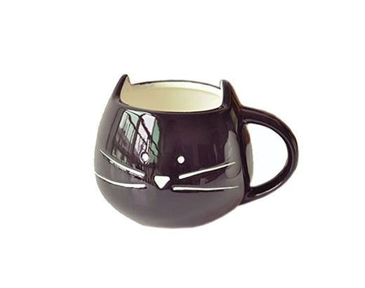 FunRun Lovely Cute Little Black Cat Coffee Milk Ceramic Mug Cup Christmas