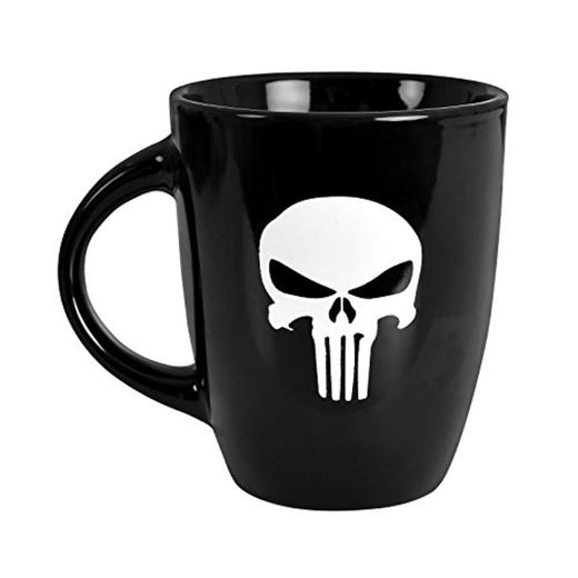 PUNISHER Cup Skull Logo 250ml Marvel Elvenwald Ceramic Black