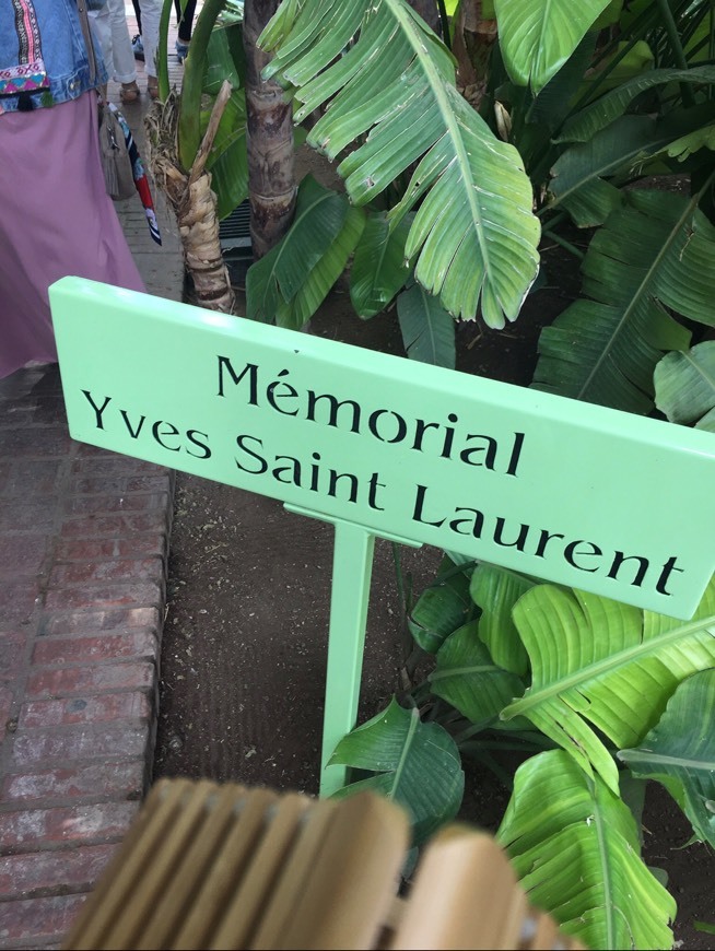 Place Yves Saint Laurent memorial