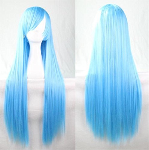Social Chiguo 80cm/ 32'' Peluca de Las Mujeres Pelo Largo Recta De Las