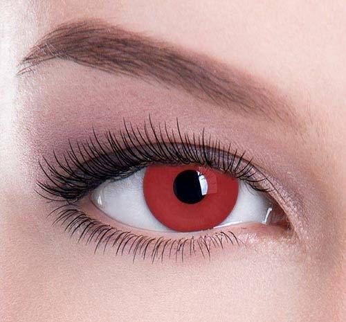 Lentes de contacto de color rojo vampiro – Ideal para Halloween