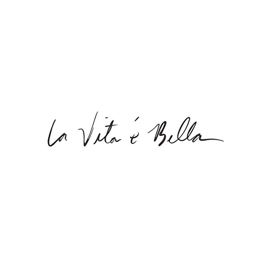 Social Ruikey"la vita è bella" frase italiana etiqueta de la pared Vinilo decorativo