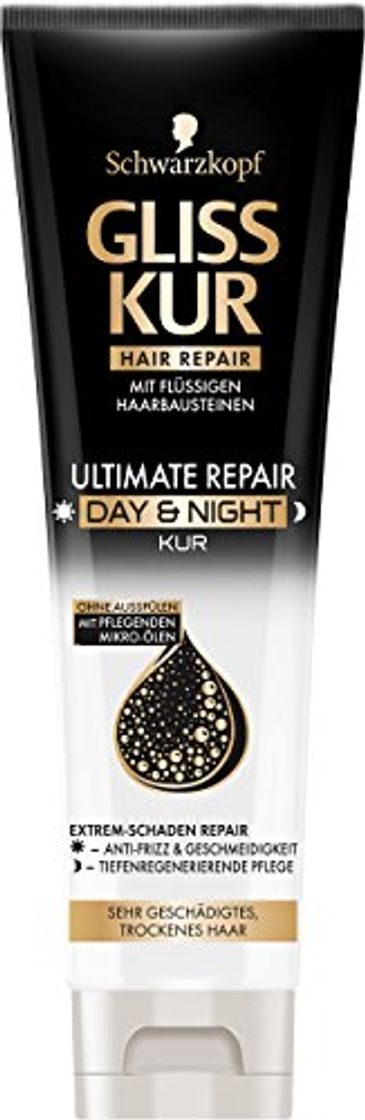 Beauty Gliss Kur Ultimate Repair Day & Night Kur, 6 pack