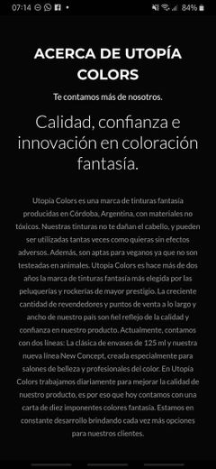 Utopía Colors – Tinturas fantasía producidas en Argentina 